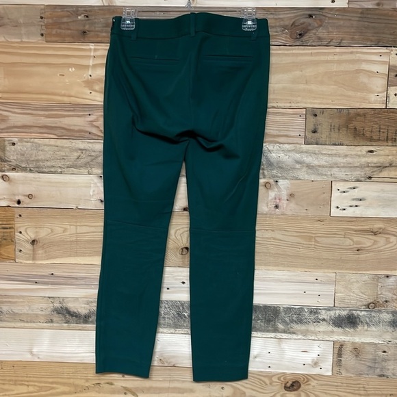 J. Crew Stretch size 00 Forest Green Low-rise Crop Super Stretchy Dress Pants - Picture 8 of 9